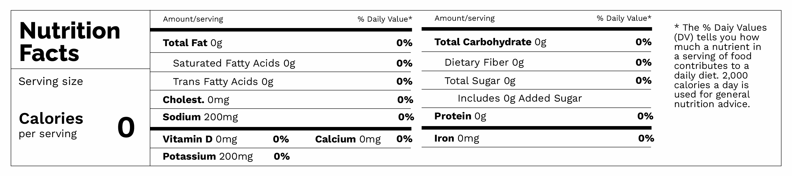 Free Online Nutrition Label Maker | Artwork Flow